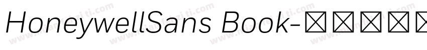 HoneywellSans Book字体转换